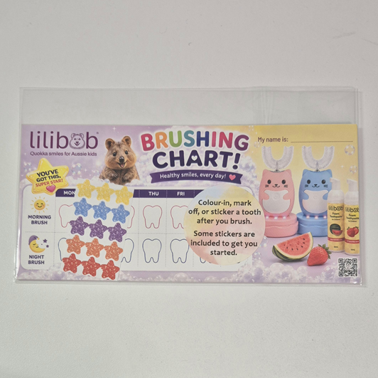 Brushing Chart with Stickers