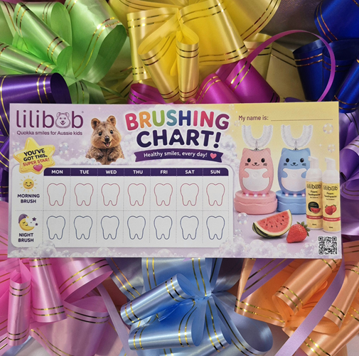Brushing Chart with Stickers