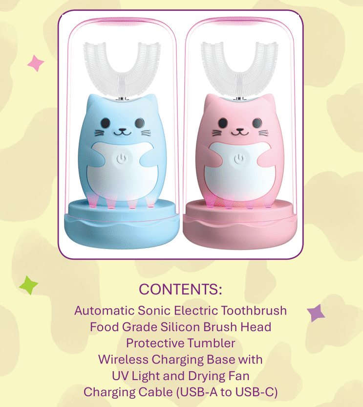 Game-Changer! Starter Pack with Fun Kid's Sonic Electric Toothbrush, Toothpaste and Delivery!