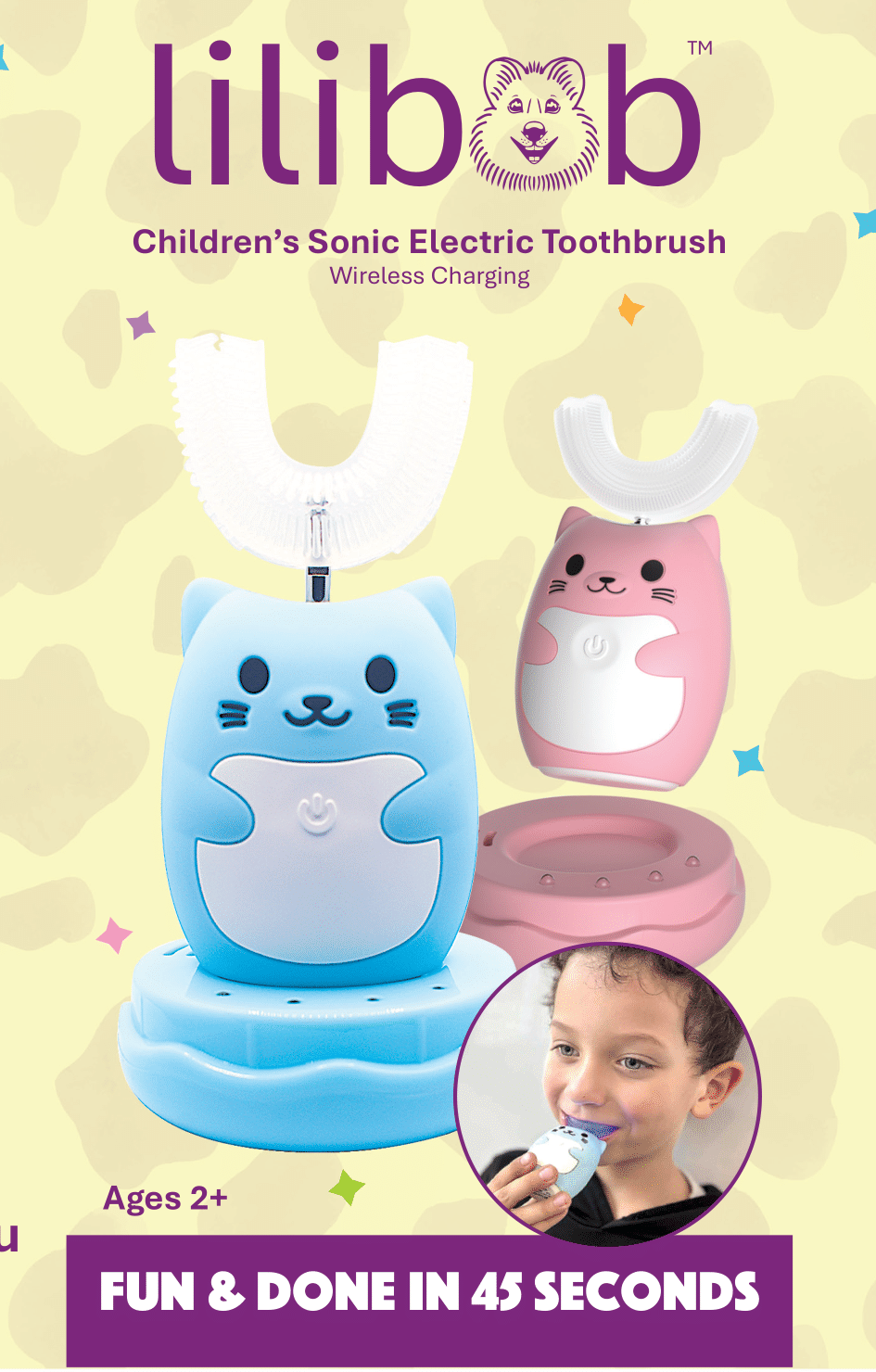 Game-Changer! Starter Pack with Fun Kid's Sonic Electric Toothbrush, Toothpaste and Delivery!