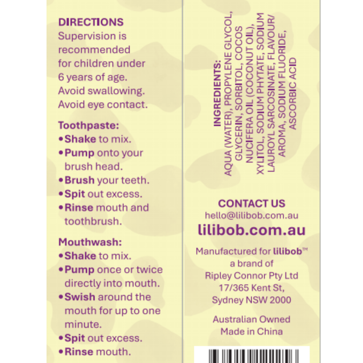 Kids Foam Toothpaste